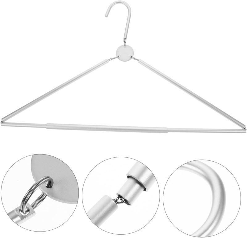 Travel Hangers Set Compact Foldable Clothing Rack Metal -Resistant for Home - Image 2