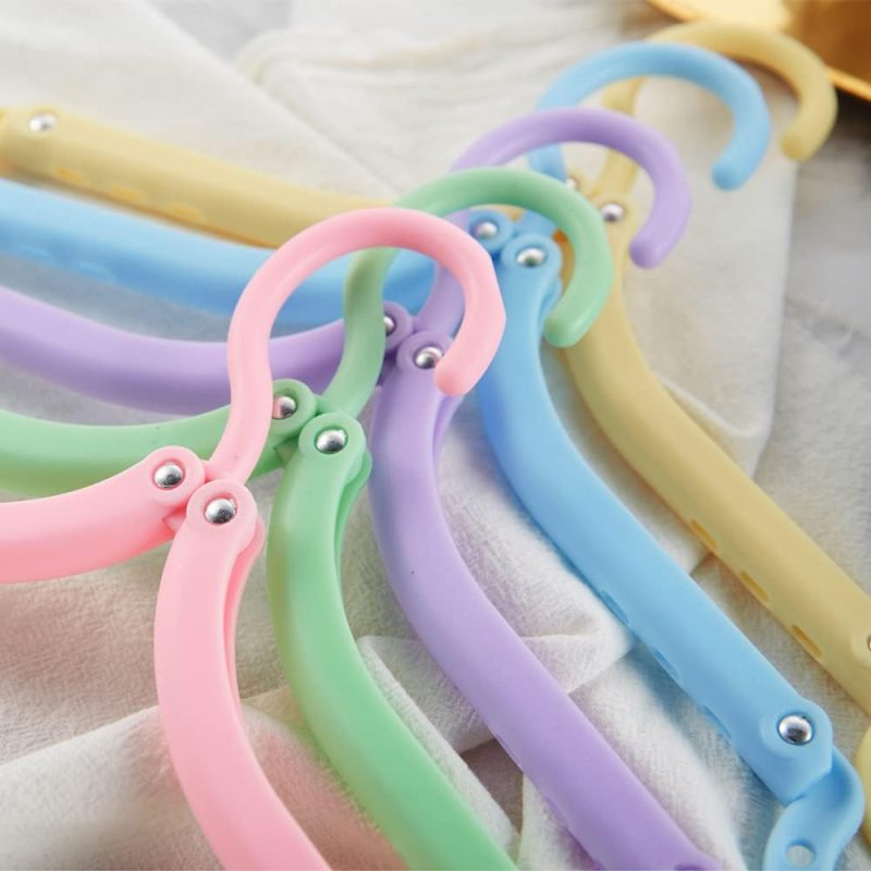 12pcs Travel Folding Hanger Household Multifunctional Portable Hanger - Image 2
