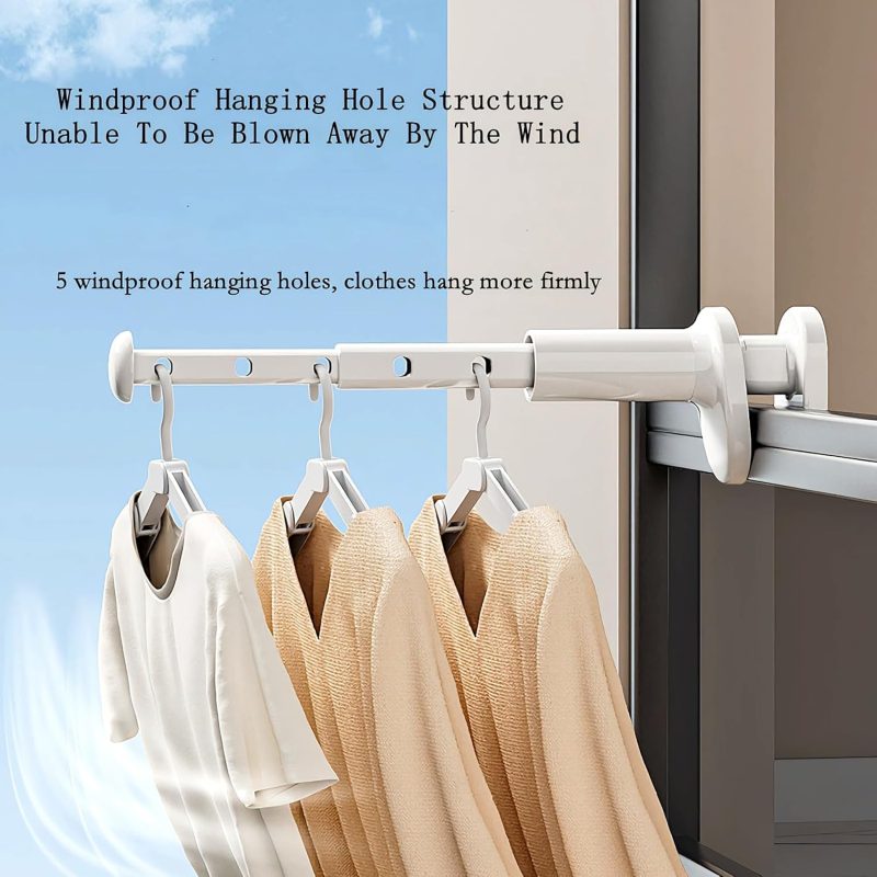 Portable Mini Folding Clothes Rack Rod,Small Collapsible Clothing Rack,Travel Hangers Foldable for Suitcase,Outdoor Drying Rack,Wall Mounted Over The Door Drying Rack for Laundry,Clothing Garment Rack - Image 2